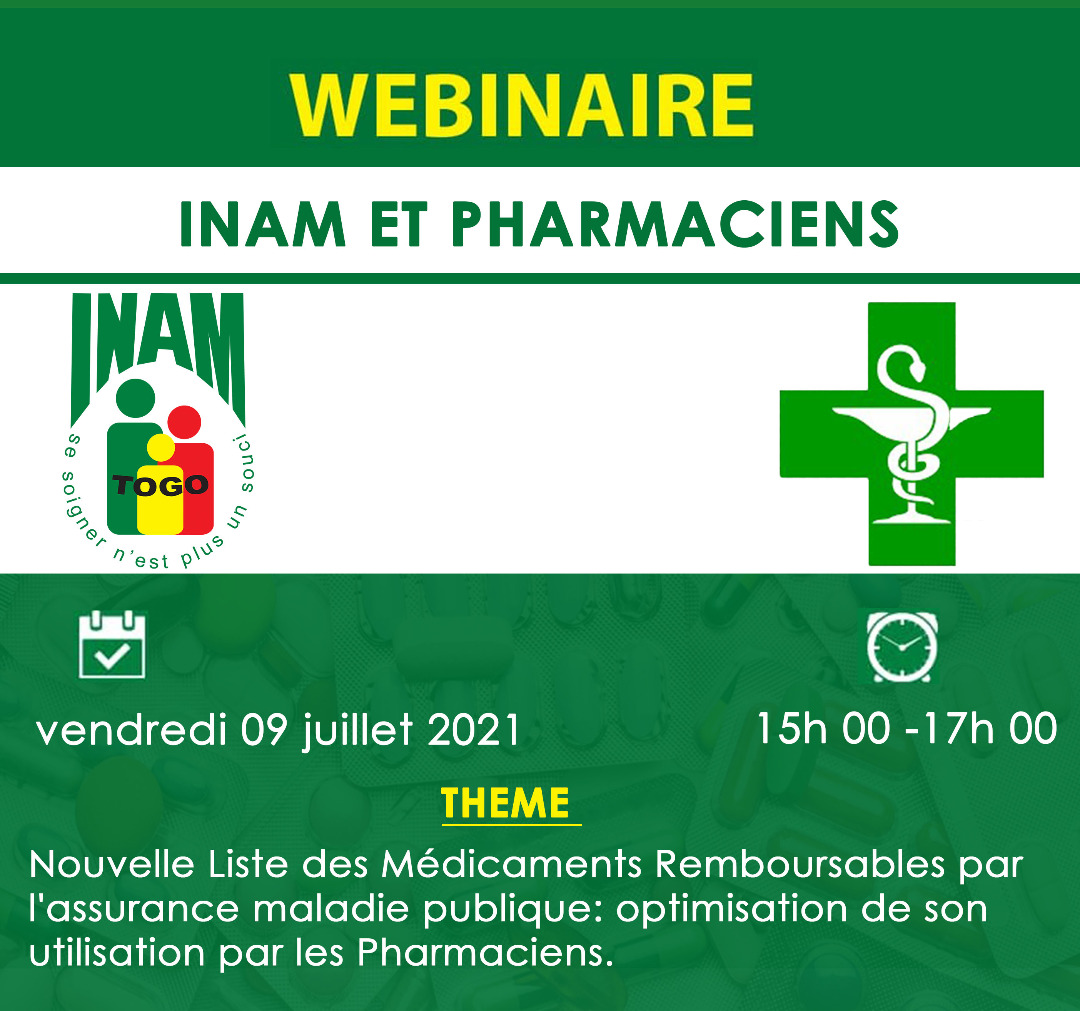 Article rencontre webinaire INAM Pharmaciens 09 07 2021